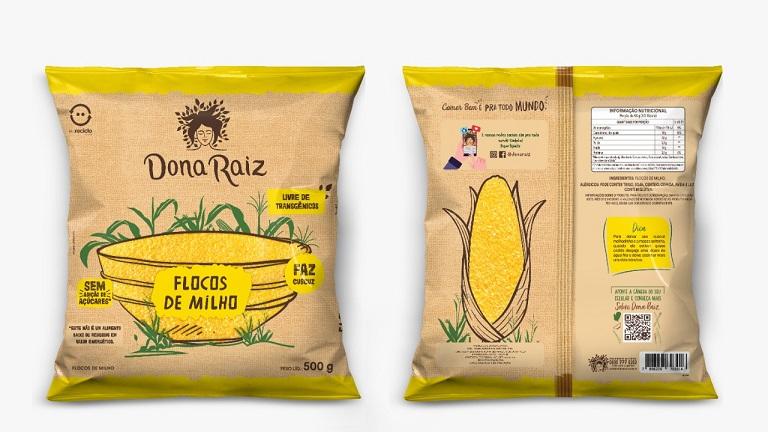 Dona Raiz lança flocos de milho em embalagem flexível