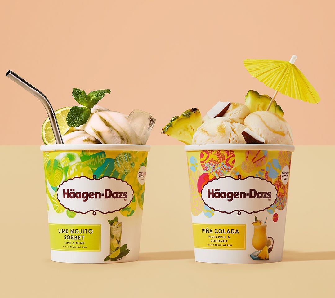 Häagen-Dazs lança dois sabores de gelato com álcool
