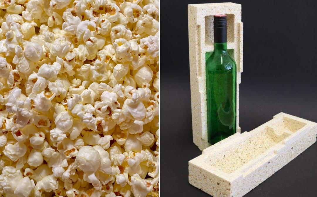 Cientistas criam embalagem ecológica com pipoca na Alemanha