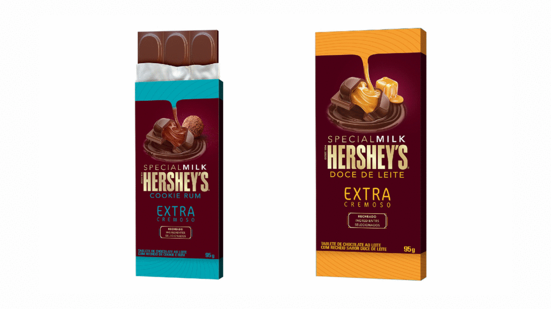 Hershey’s lança sua primeira barra de chocolate recheada