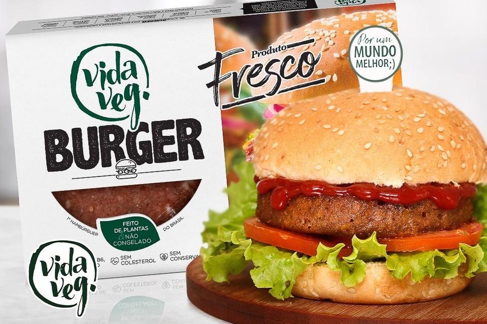 Vida Veg lança primeiro hambúrguer vegetal fresco do Brasil