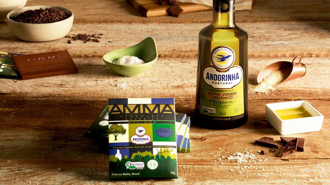 Andorinha e AMMA lançam chocolate com azeite