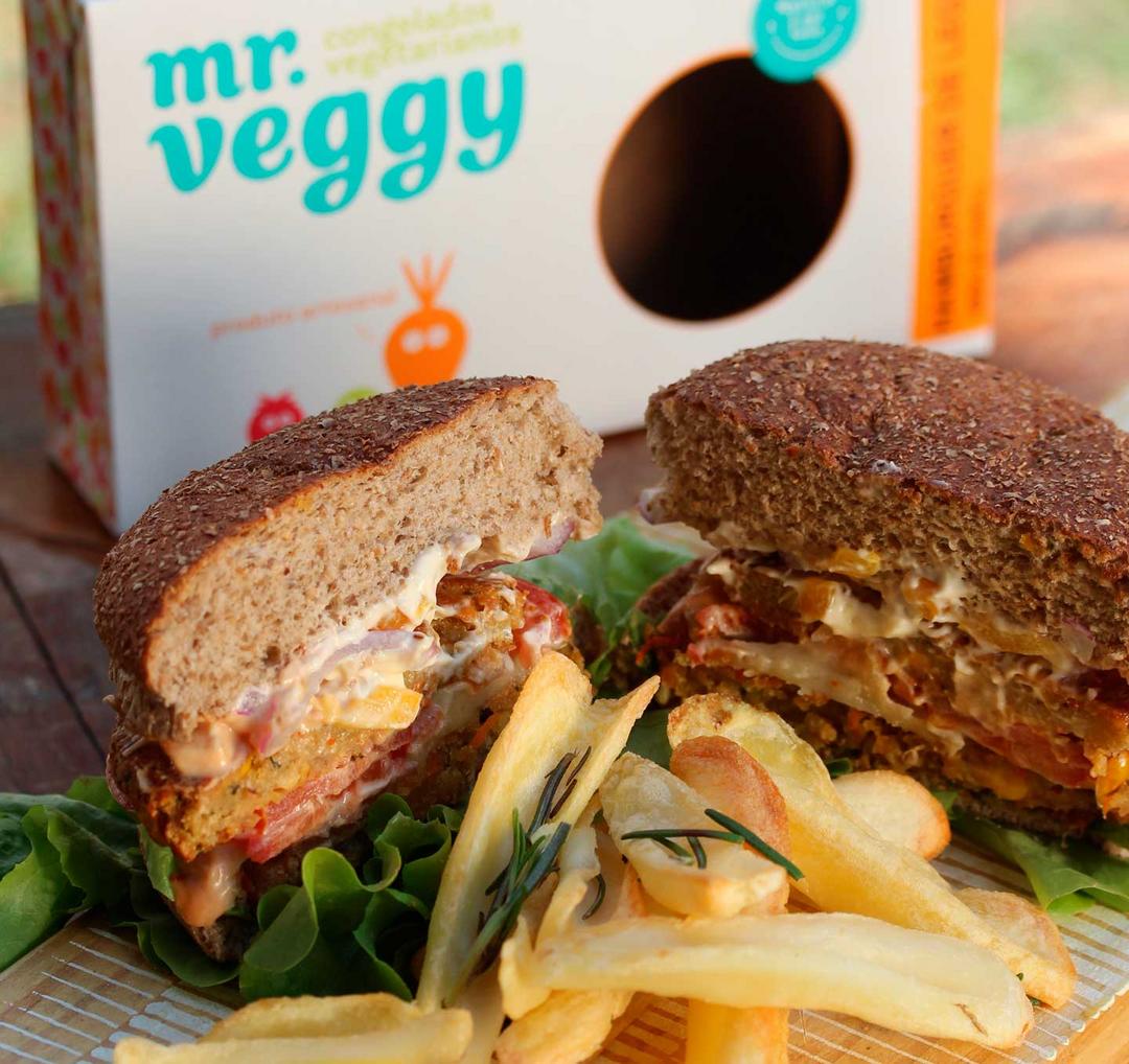 Mr. Veggy lança hambúrguer vegetal a R$1,90