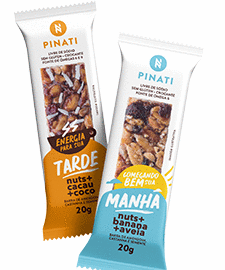 Pinati lança novas versões de Barras de Nuts