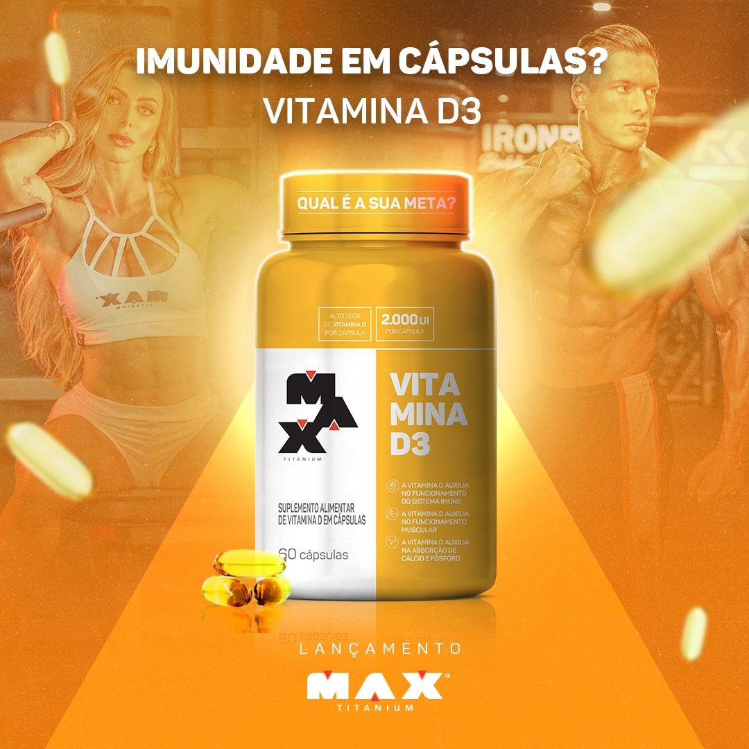Max Titanium lança nova versão de sua Vitamina D3